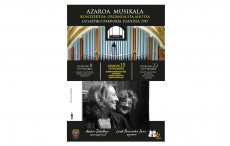 La organista Loreto Fernández Imaz y la mezzosoprano Ainhoa Zubillaga en el ciclo Azaroan Musika
