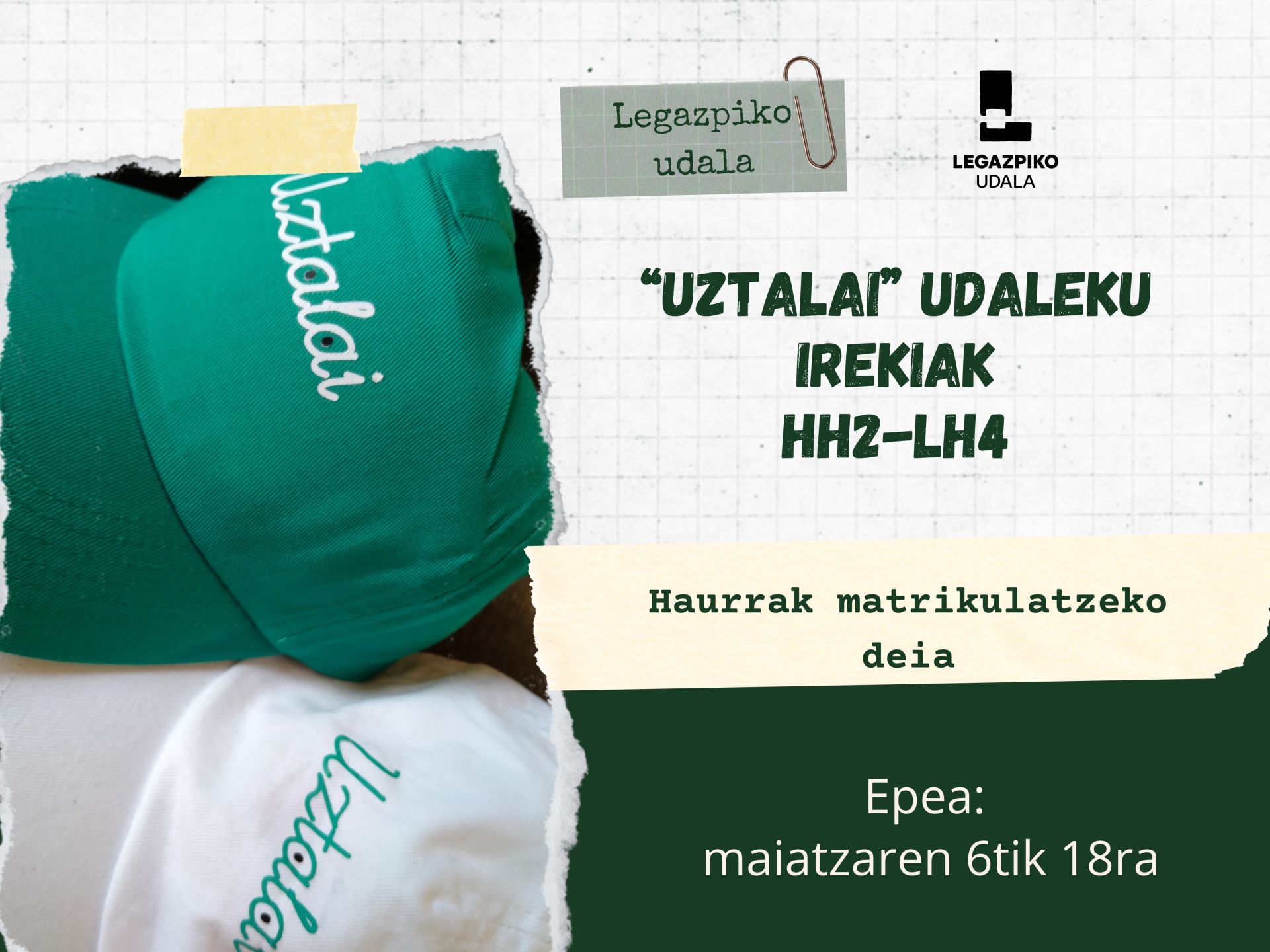 Uztalai. Ireki da haurrak udaleku irekietan matrikulatzeko epea