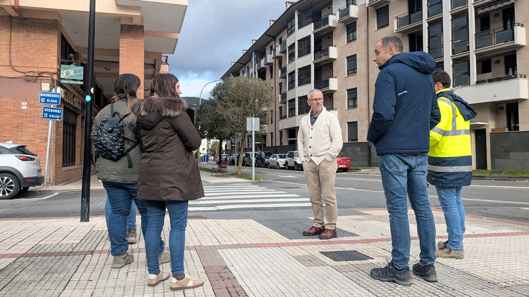 Comienzan las obras de rehabilitación del tramo sur de la calle Aizkorri