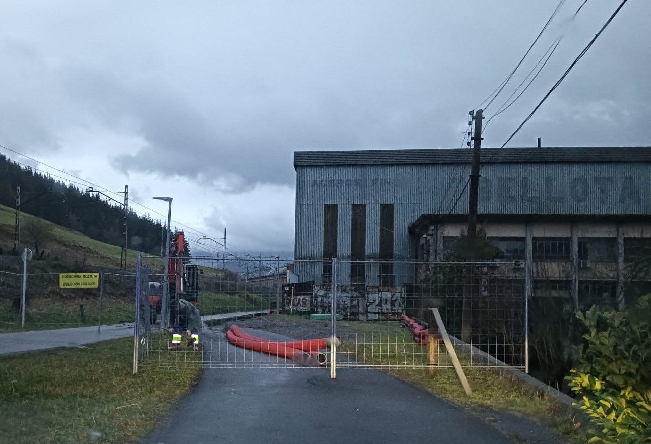 Aviso a la ciudadanía: cierre temporal del bidegorri entre Bellota y el caserío Lekuona