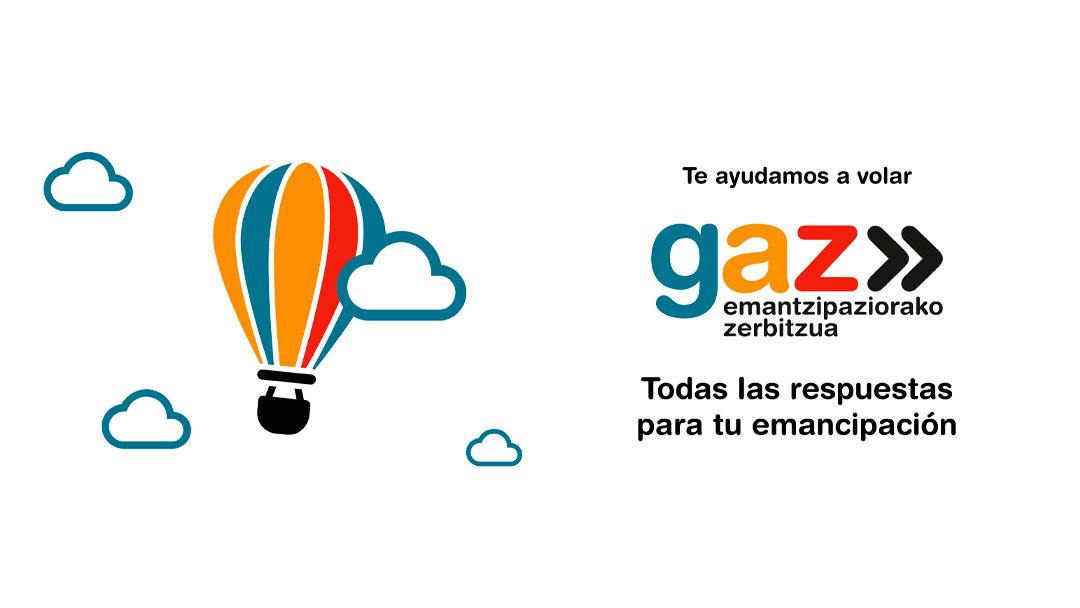 Charlas online de octubre, a cargo del GAZ, el servicio para la emancipación de la juventud del Gobierno Vasco