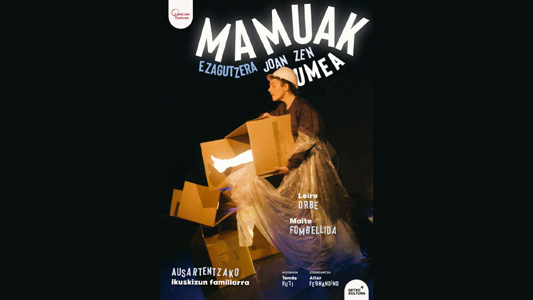 Teatro infantil, "Mamuak ezagutzera joan zen umea", de la mano del teatro Anodino el 1 de marzo en Latxartegi Aretoa