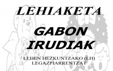 Gabon Irudi Marrazki Lehiaketa Abenduaren 21ean Kultur Etxean.