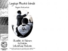 Concierto de invierno de Legazpi Musika Banda en Latxartegi Aretoa