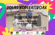 El próximo sábado, 3 de febrero, Juegos Cooperativos con Sorgintxulo en Kultur etxea