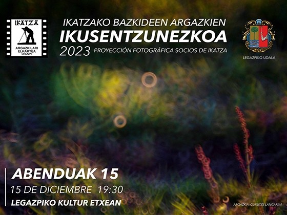 El último audiovisual del año a cargo de Ikatza Argazkilari Elkartea