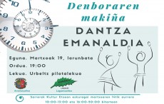 Festival Korosti Dantza taldea el 19 de marzo en Urbeltz Pilotalekua
