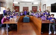 Visita al ayuntamiento de los alumnos/as de 5º y 6º de Educación Primaria de Domingo Agirre Eskola