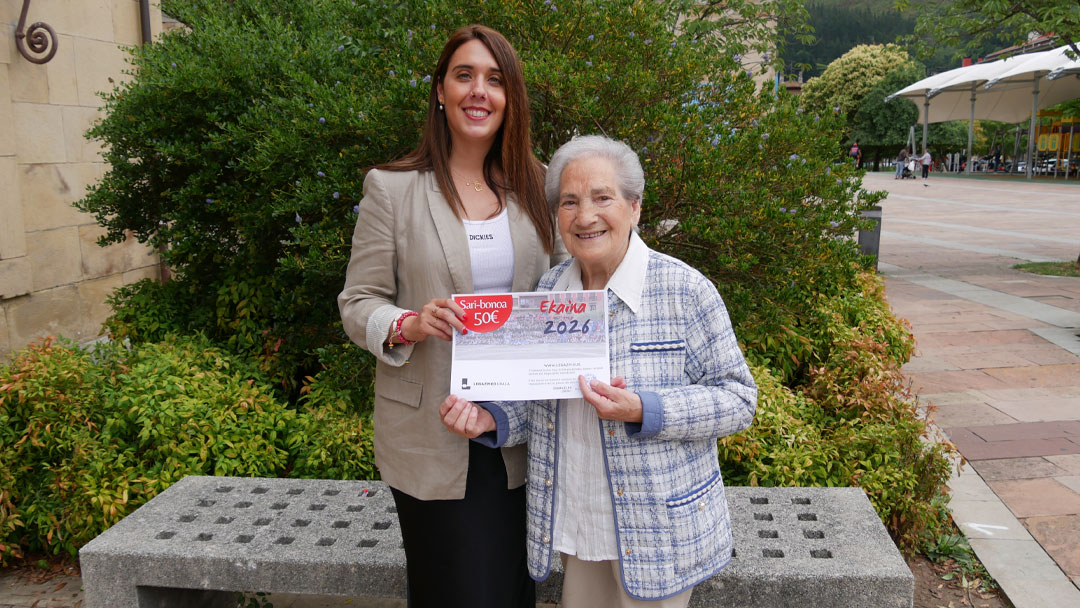 Mertxe Ollo ha sido la ganadora del concurso del calendario municipal en el mes de junio