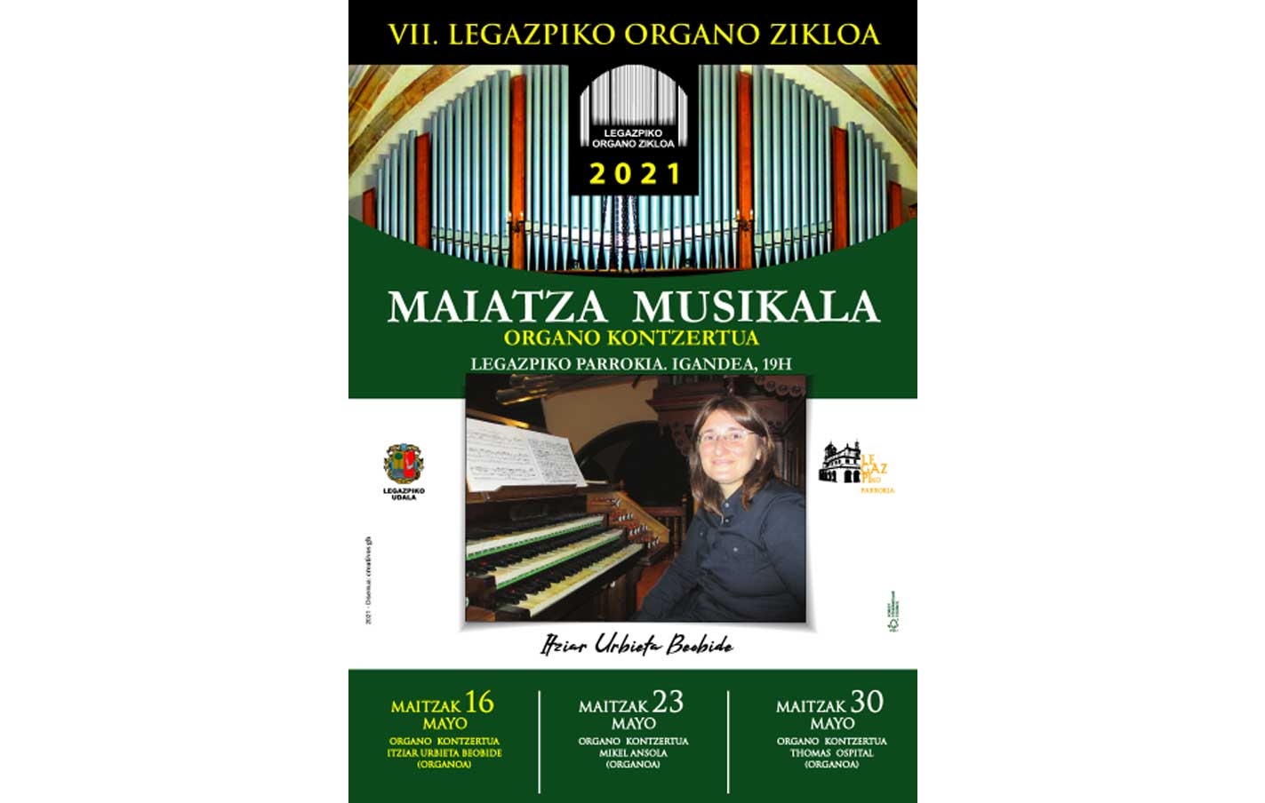 Itziar Urbieta Beobide abrirá el ciclo de Organo.