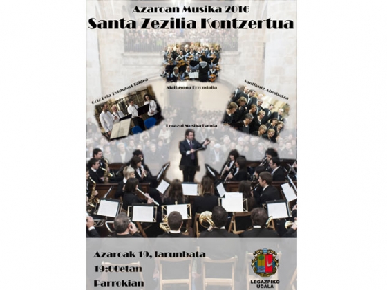 Goiz Deia Txistulari taldea, Alaitasuna Errondaila, Santikutz Abesbatza y Legazpi Musika Banda