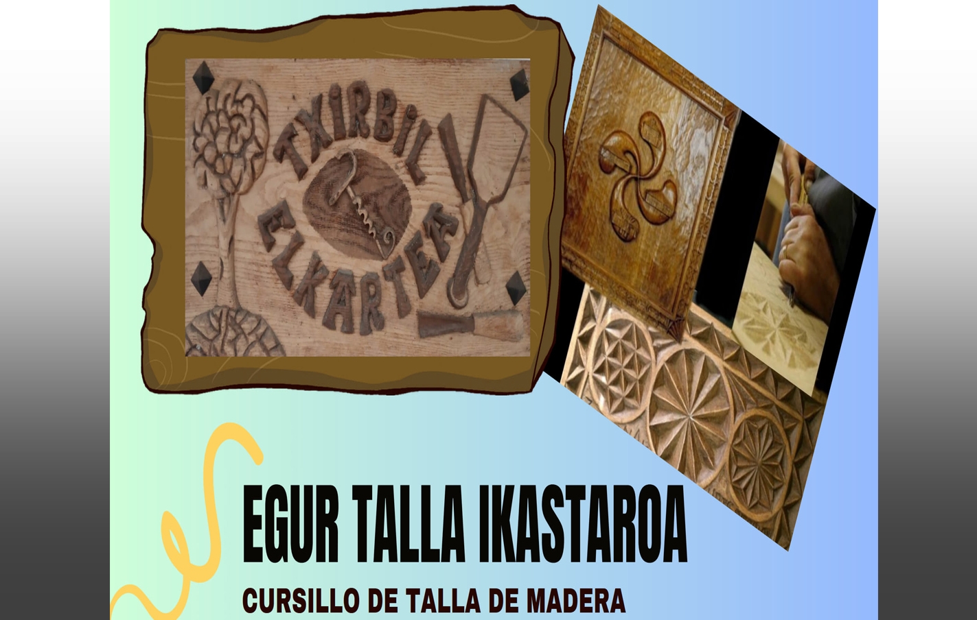 Curso de talla en madera con Txirbil Elkartea