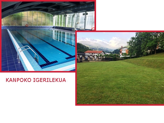 Piscina exterior del polideportivo Bikuña