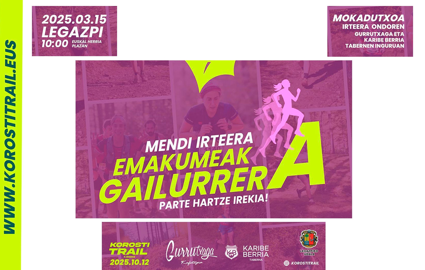 Salida montañera "Emakumeak gailurrera" el 15 de marzo a las 10.00 h a cargo de Korosti Trail