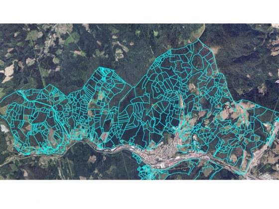 Levantamiento topográfico de los lindes de las parcelas de los polígonos 8 al 14