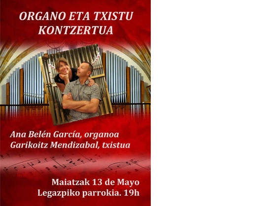 Ciclo de música de órgano en la parroquia de Legazpi