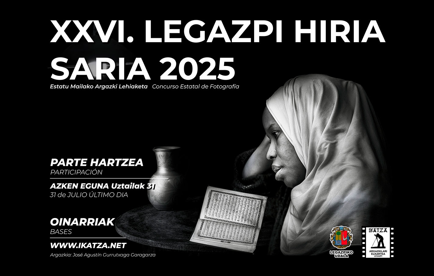 Plazo de presentación de obras abierto para el XXVI Concurso estatal de Fotografía Legazpi Hiria