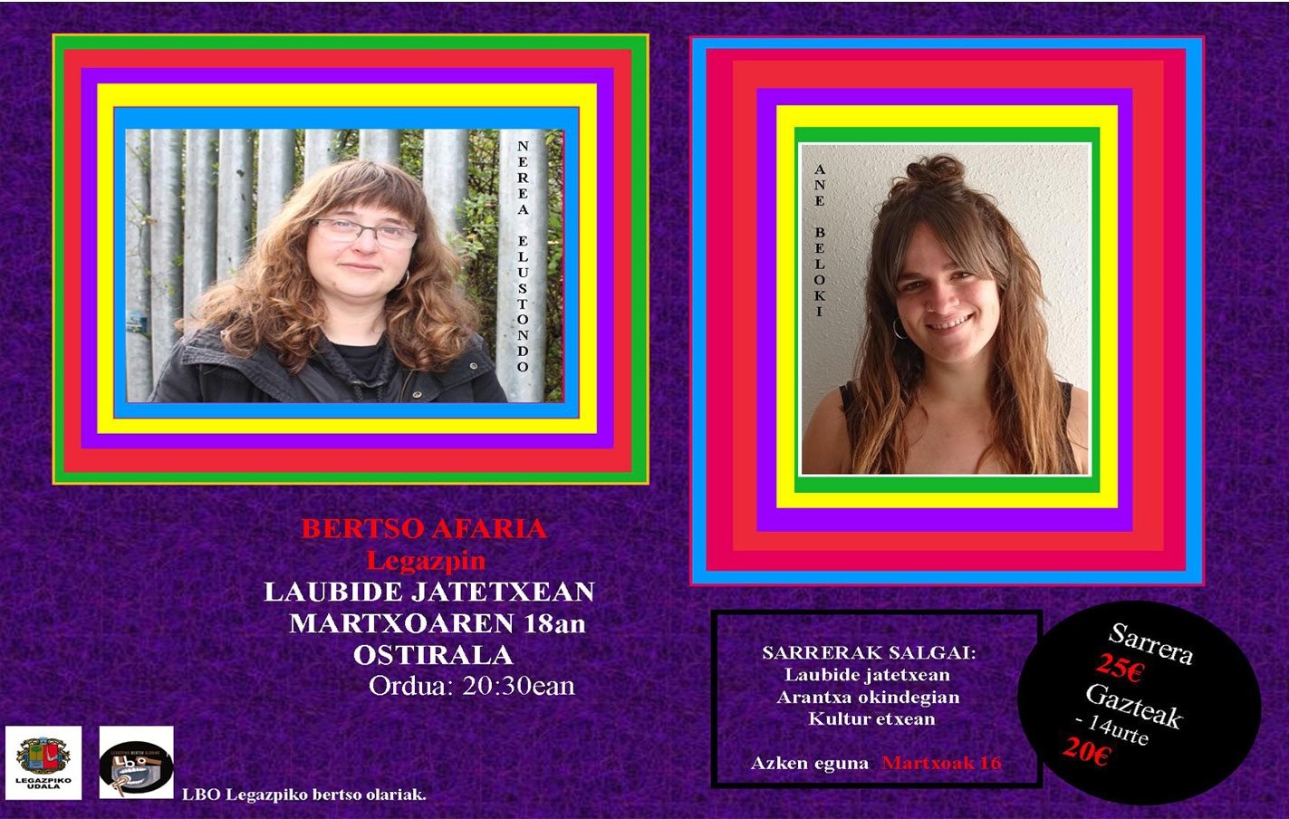 Bertso-Afaria el 18 de marzo