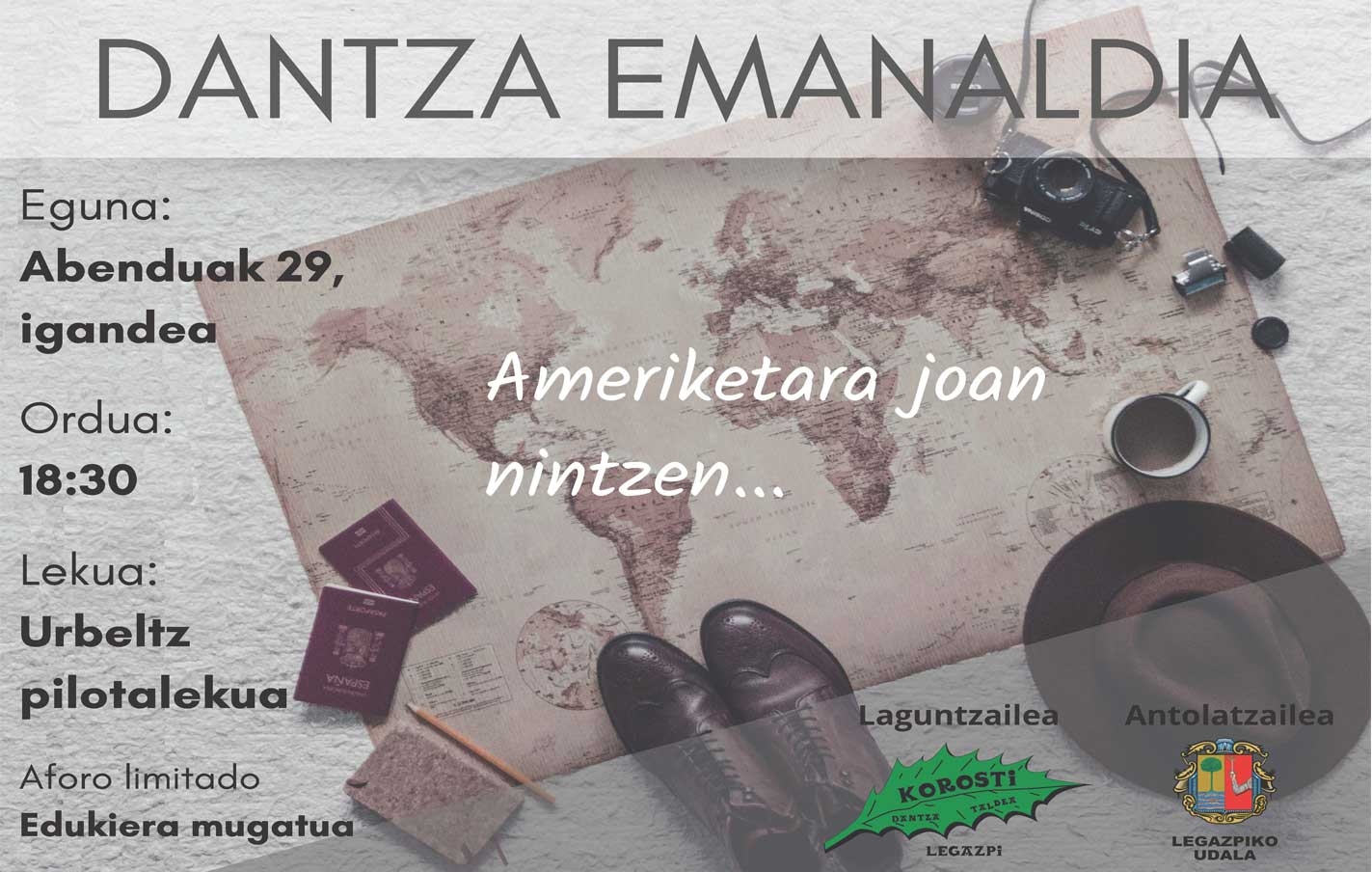El festival de navidad de Korosti Dantza taldea, el 29 de diciembre en Urbeltz Pilotalekua.