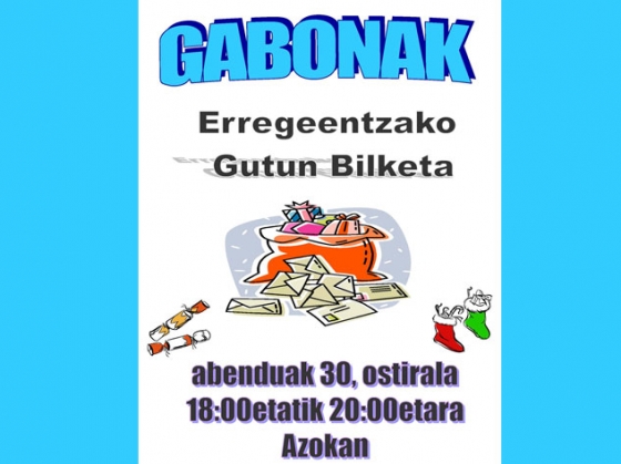 Recogida de cartas para los Reyes Magos el 30 de diciembre en la Azoka