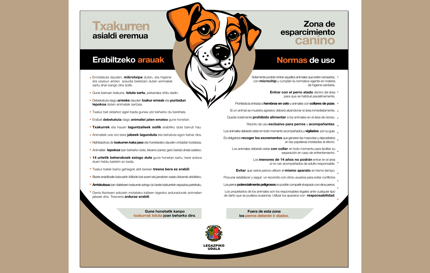 El Ayuntamiento hace un llamamiento a que se cumplan las normas de uso del parque de esparcimiento para perros
