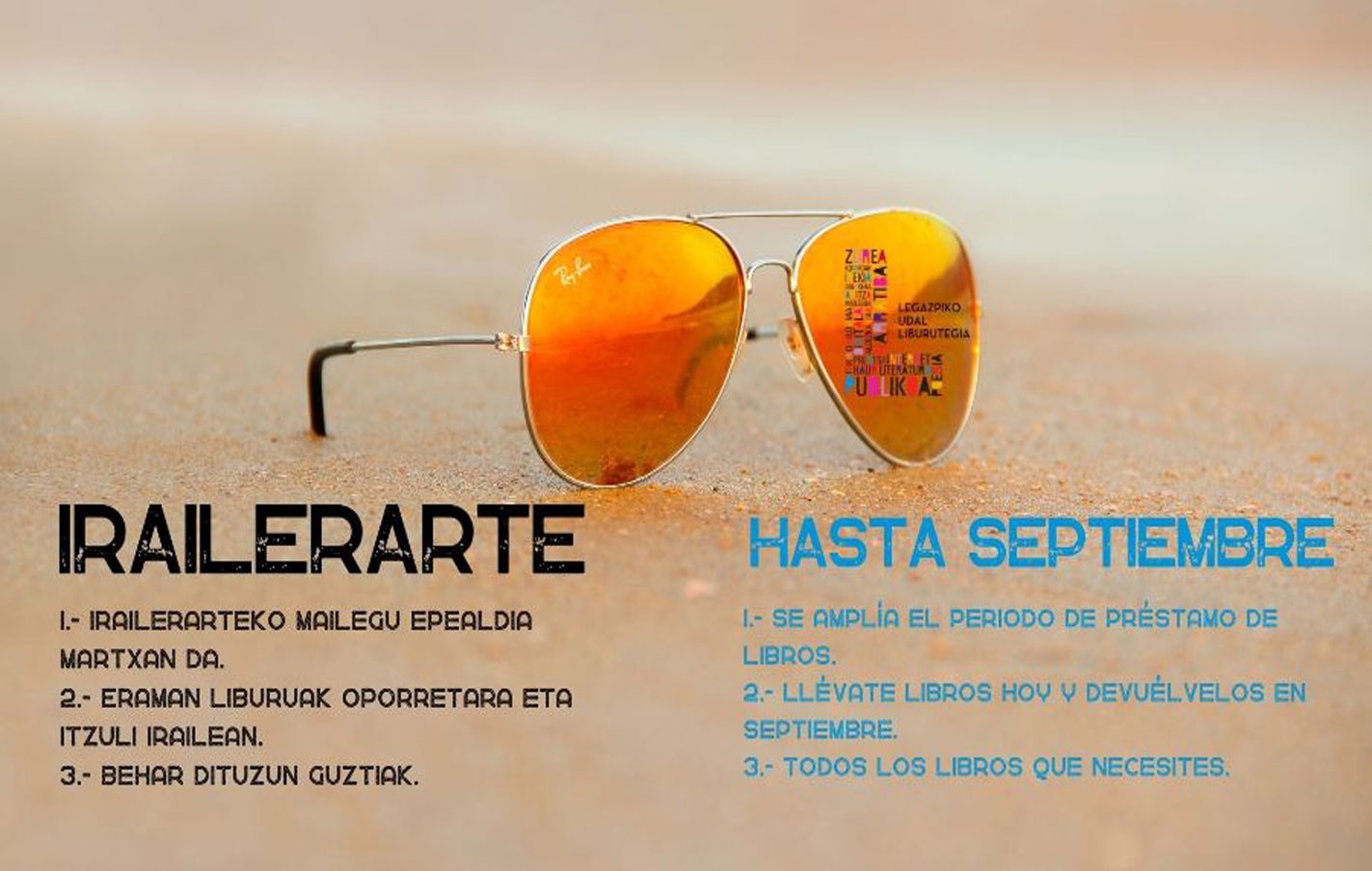 La biblioteca cerrada a las tardes del 13 de junio al 31 de agosto
