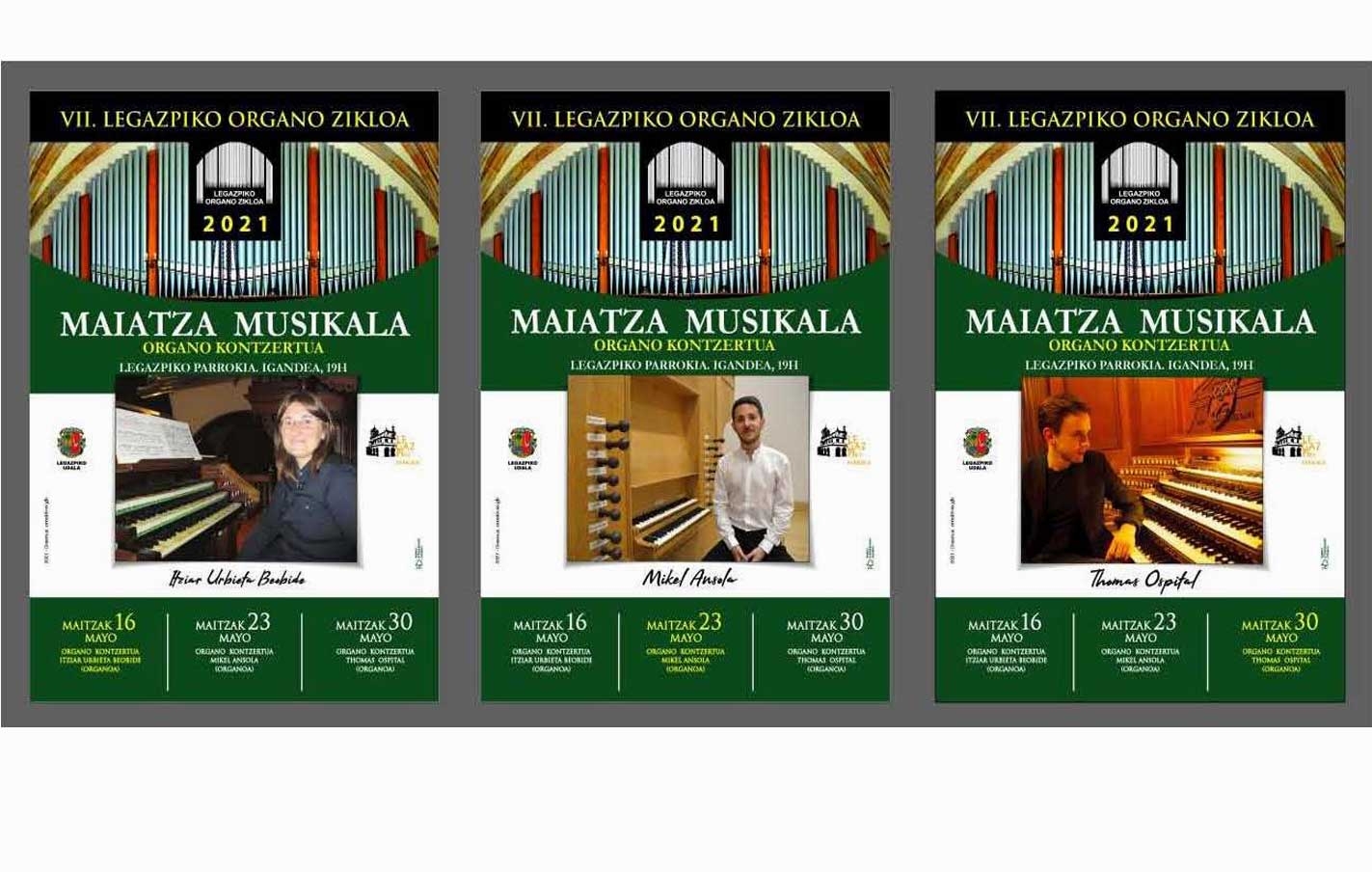 Ciclo de música de órgano en la parroquia de Legazpi