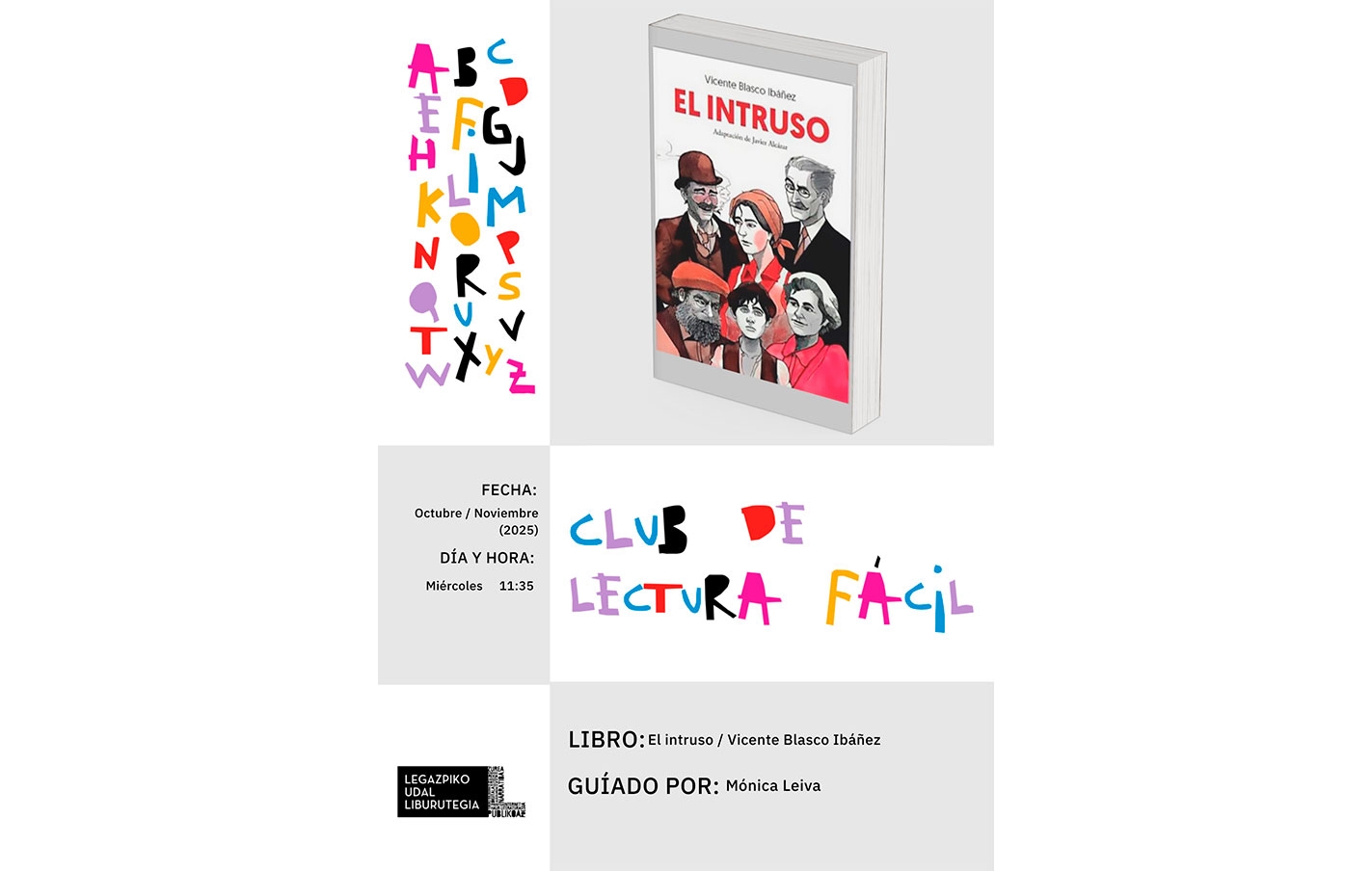 El Club de Lectura Fácil en Legazpi realizará la primera sesión del nuevo curso el 1 de octubre
