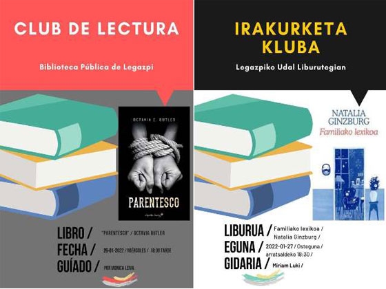 Las sesiones de los clubs de lectura de enero