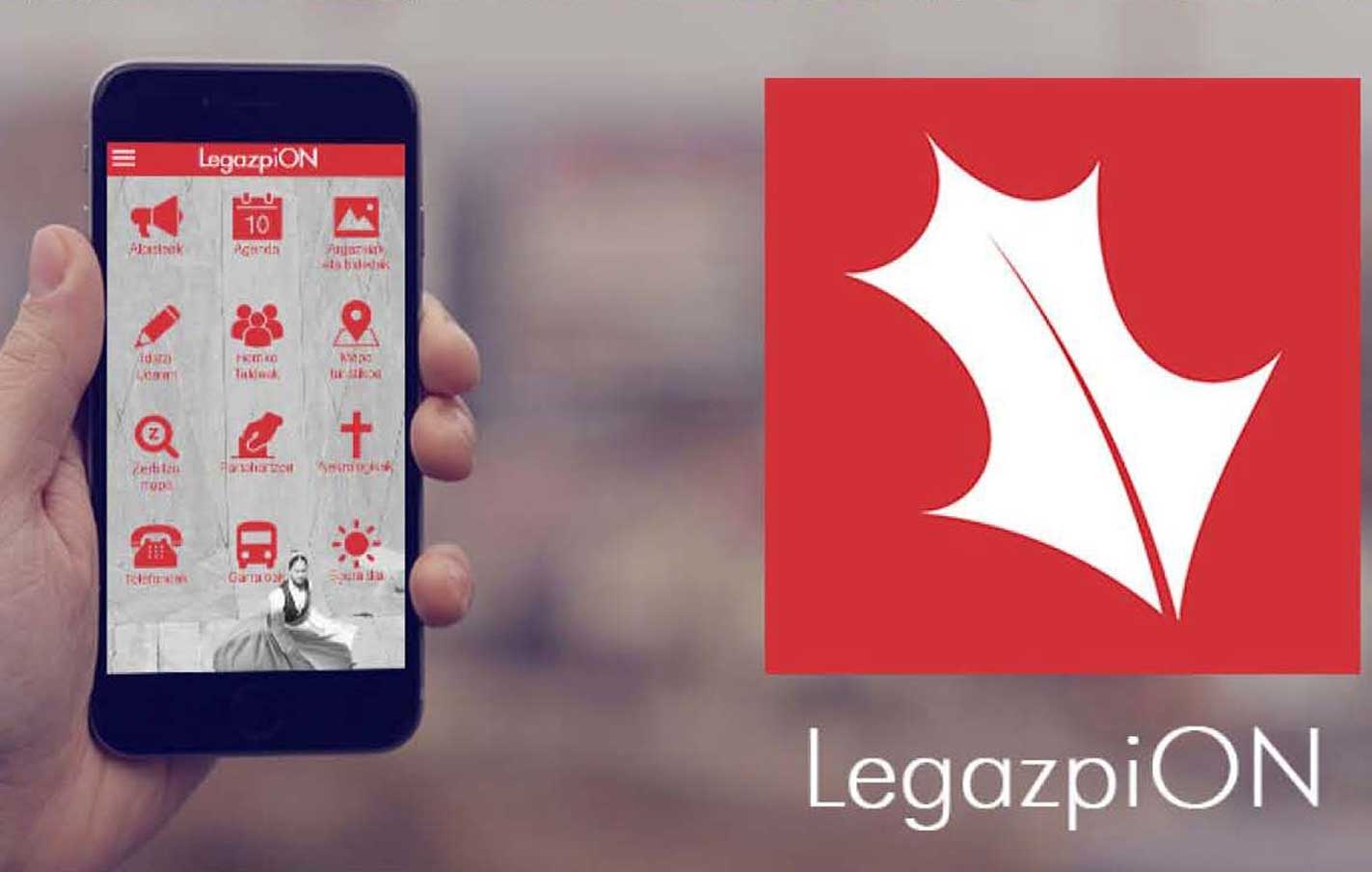 APP LegazpiON en dispositivos con sistema operativo Android.