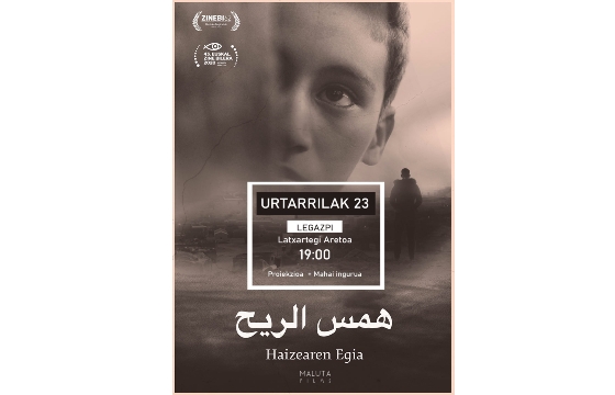 El cortometraje "HAIZEAREN EGIA" en la sesión de Cine-Club