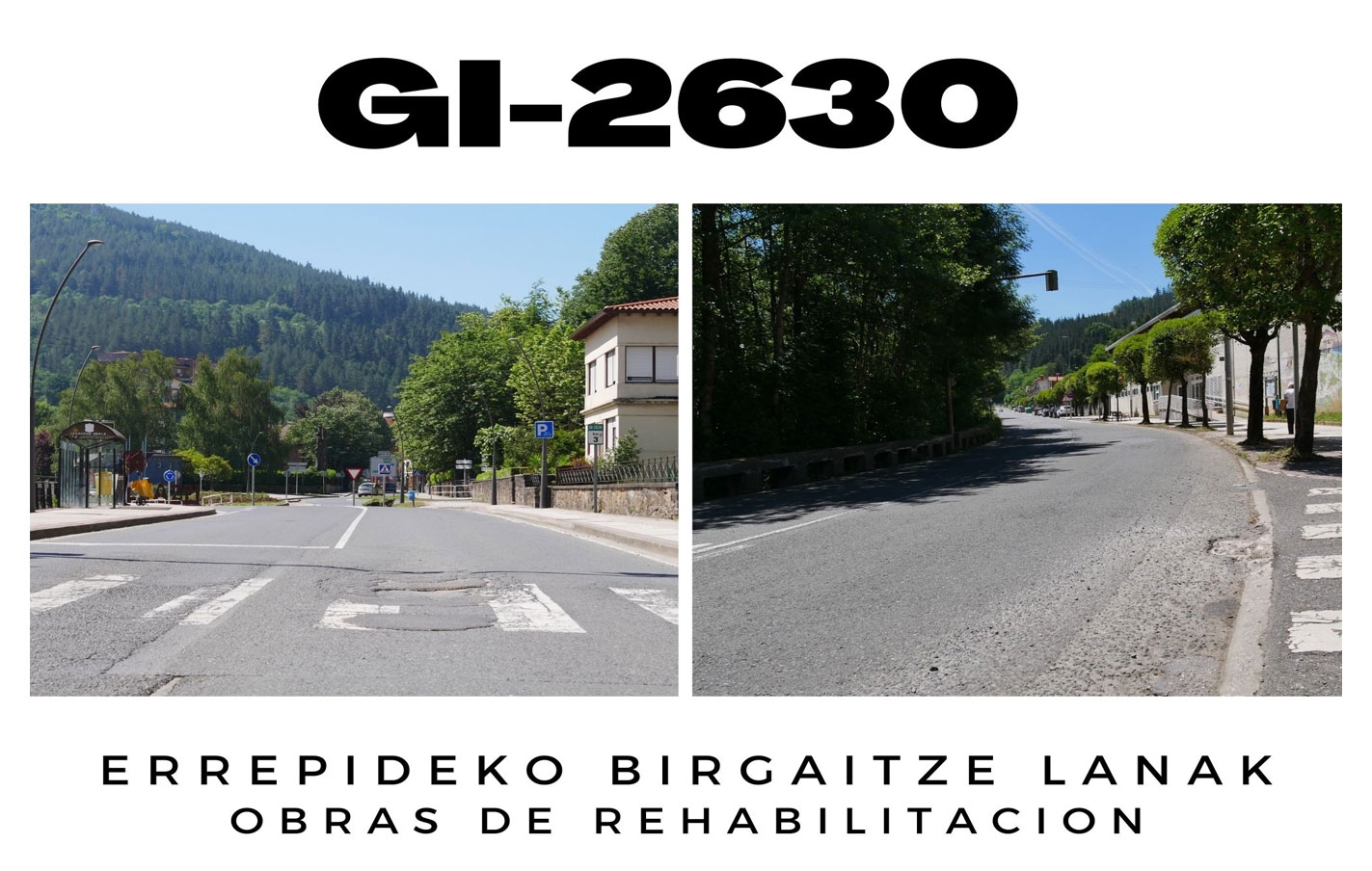 Las obras de rehabilitación de la GI-2630 en Legazpi comenzarán en julio