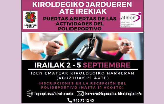 El curso 2024-25 del polideportivo Bikuña llega con nuevas actividades