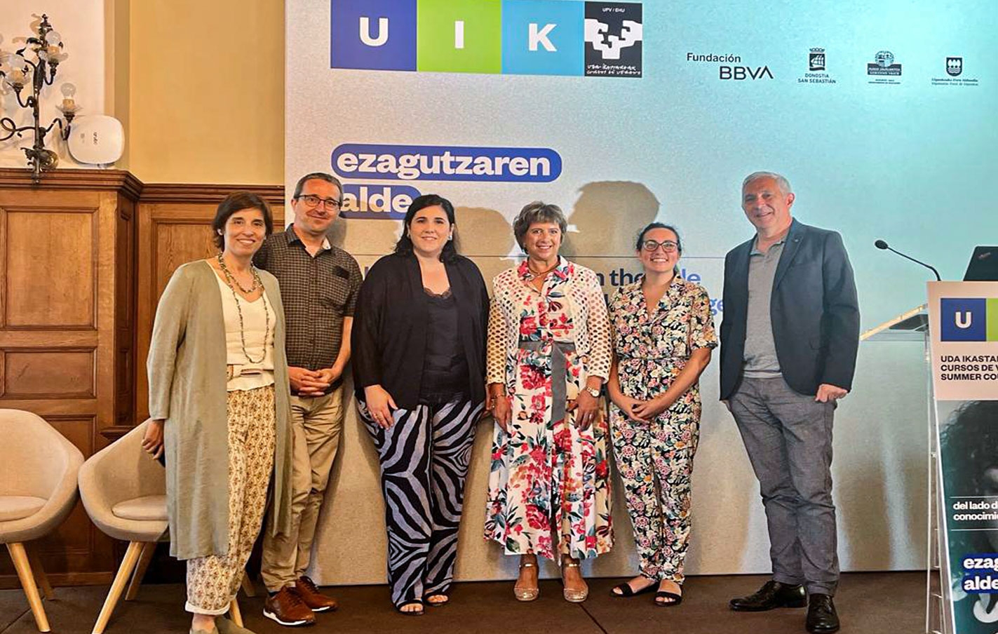 La Alcaldesa ha participado, en nombre de EUDEL, en los cursos de verano de la UPV-EHU