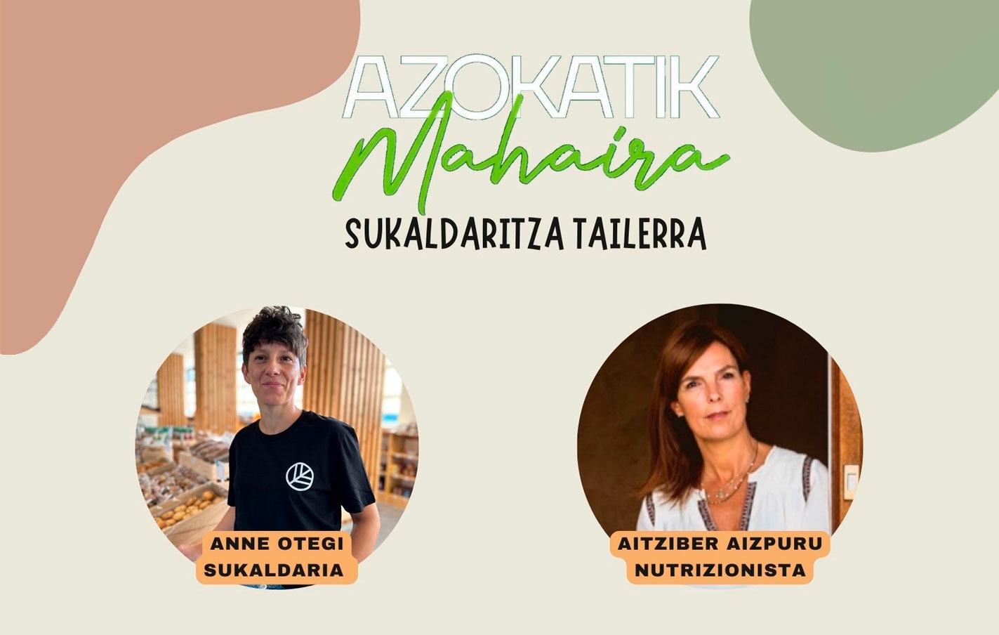 El viernes se celebrará un taller de cocina para atraer nuevas-os consumidoras-es a la azoka de Legazpi