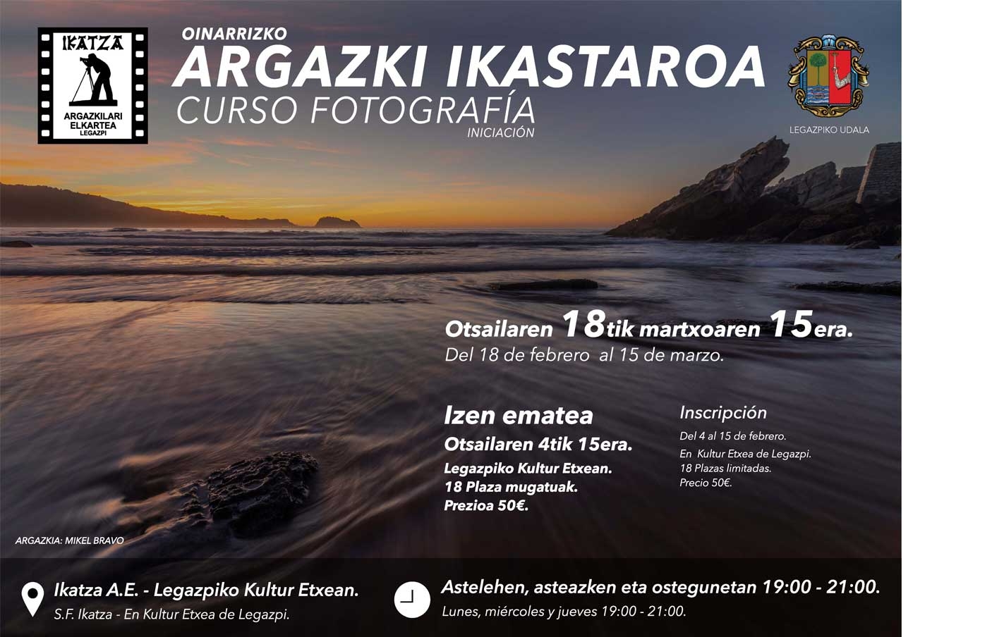 Curso básico de fotografía digital.