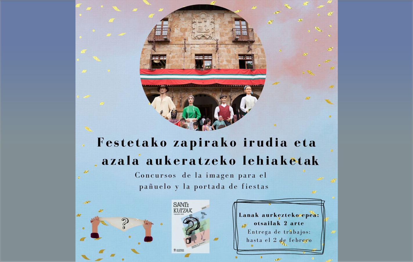 Concursos para la imagen del pañuelo de fiestas y de la portada de los programas