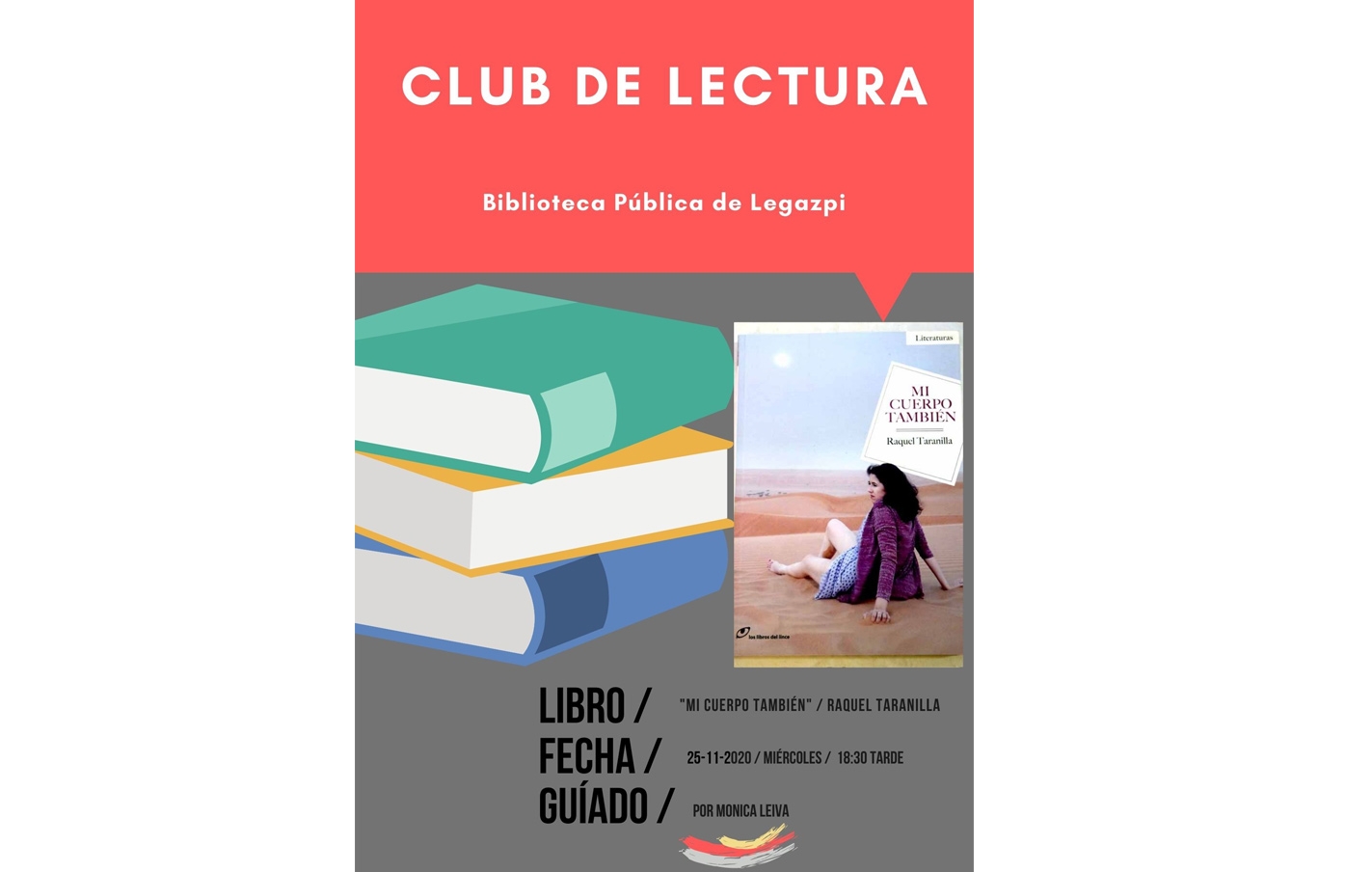 Las sesiones de los clubs de lectura de noviembre serán presenciales.
