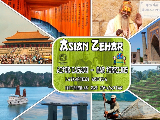 El audiovisual "Asian Zehar" de Aitor Casado, el 28 de enero