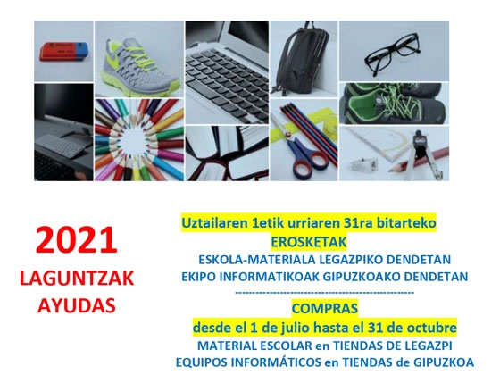 Las familias pueden solicitar desde el 1 de setiembre hasta el 31 de octubre las ayudas para la compra de material escolar y equipos informáticos