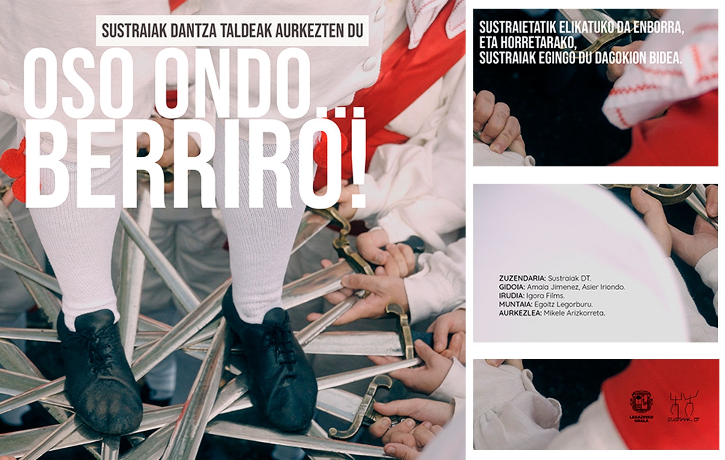 50 años de Sustraiak Dantza taldea. Entradas para el estreno del documental “Oso ondo…berriro!” sólo para el pase de las 22.00h