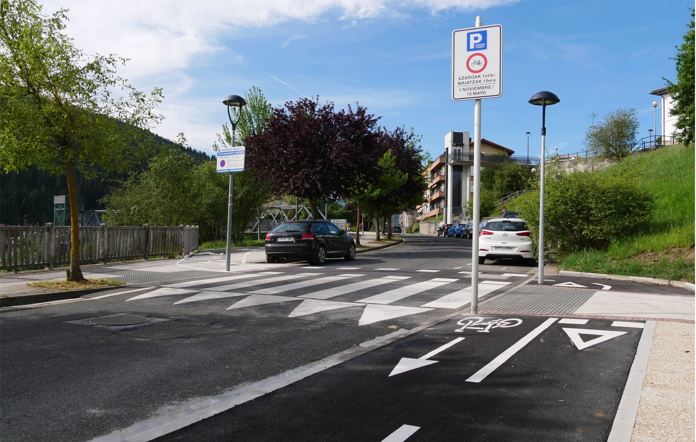 El bidegorri de Juanastegi de nuevo en uso para bicicletas