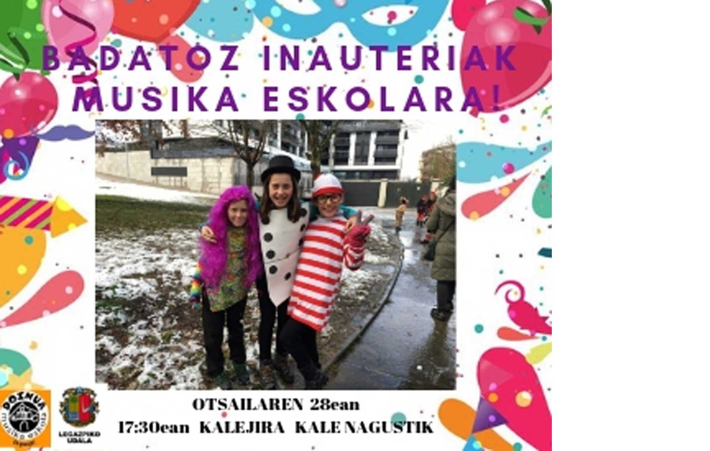 ¡Ya llegan los Carnavales a Musika Eskola!