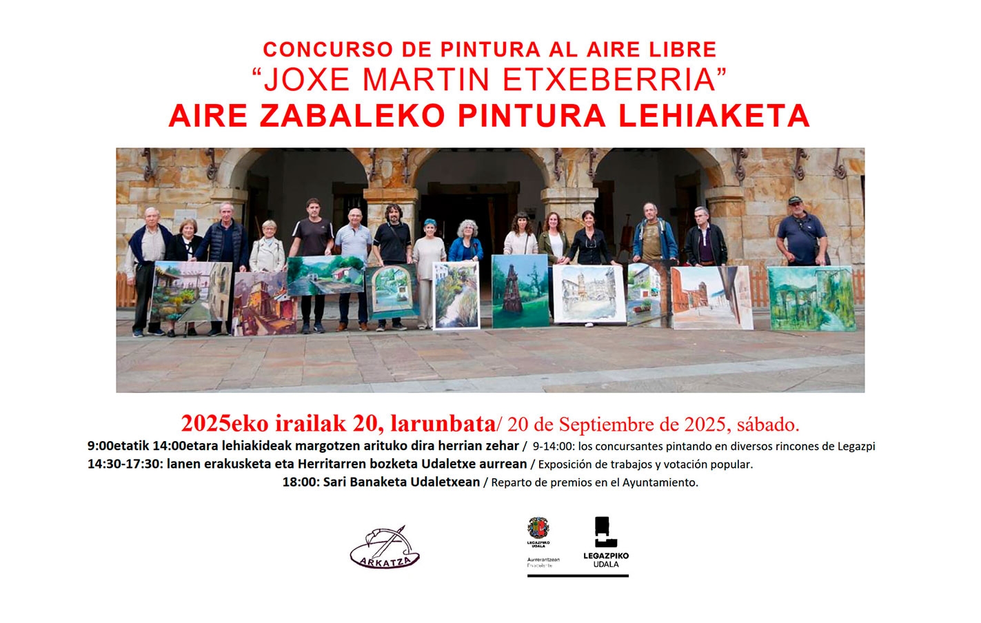 Concurso de Pintura de calle “Joxe Martin Etxeberria”. Vota por el cuadro que más te gusta