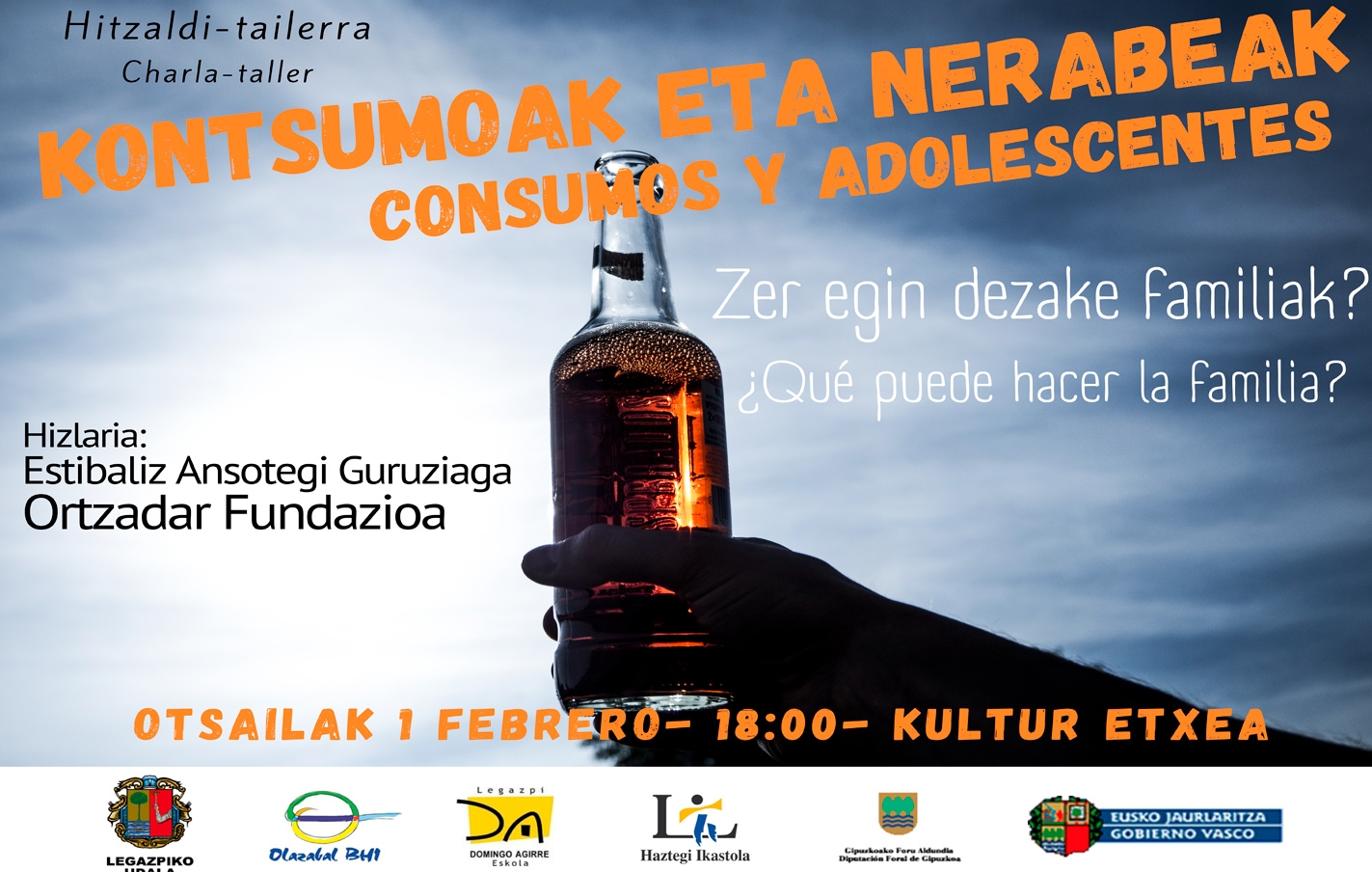 Charla-taller “consumos y adolescentes”