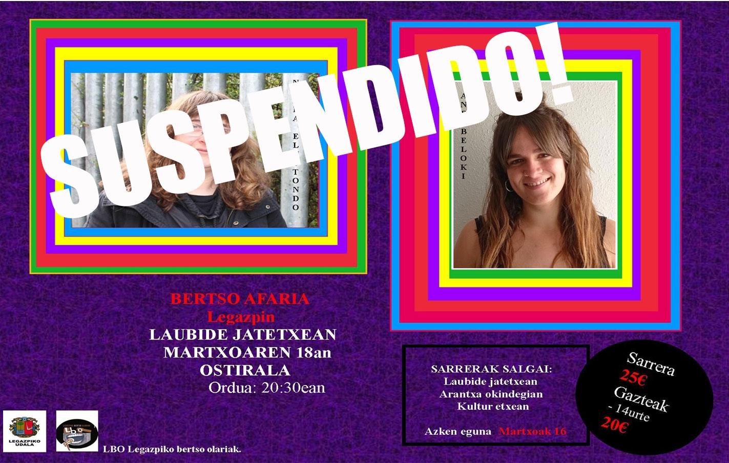 Suspendida la cena de los bersolaris