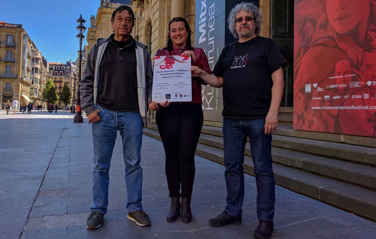 Presentación en Koldo Mitxelena kulturunea de Donostia el I.Campeonato de aurresku gipuzcoano de jóvenes