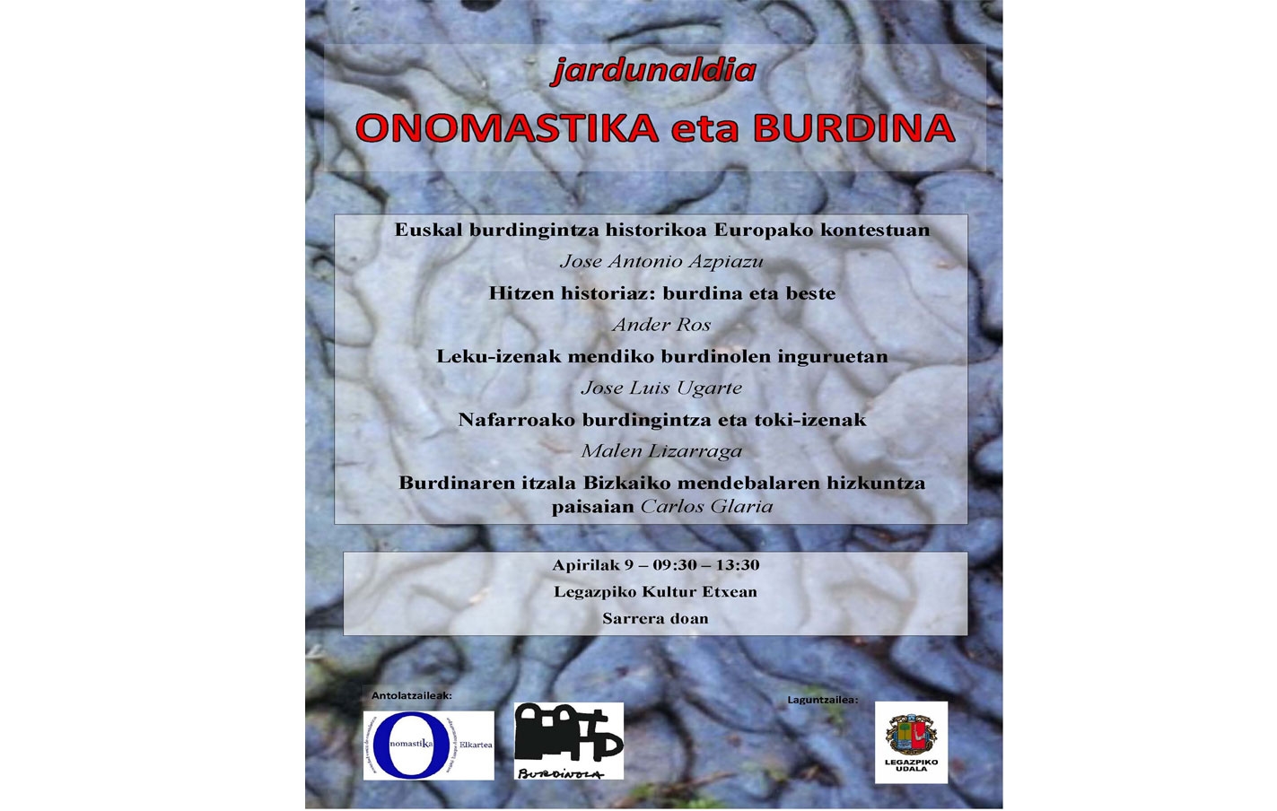 Jornada Académica Onomastika eta Burdina