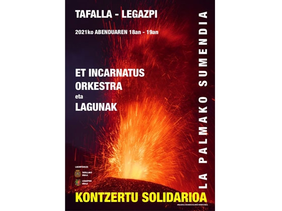 19 de diciembre, concierto solidario por LA PALMA