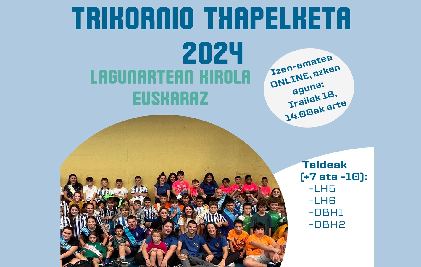“Trikornio Txapelketa”, 21 de septiembre en la kantxa de Domingo Agirre